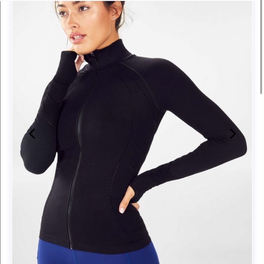 Fabletics zip up athletic jacket